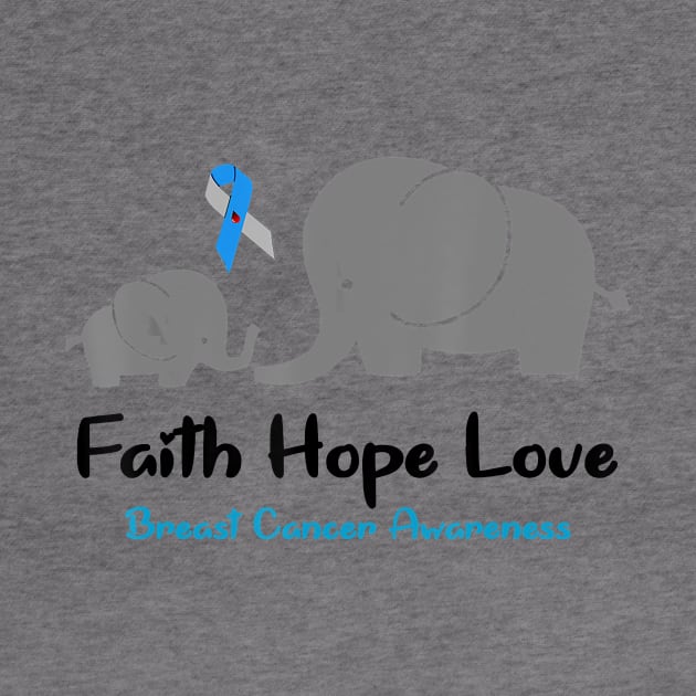 Diabetes awareness Faith Hope Fight Love Elephant Mama Son Diabetes by thuylinh8